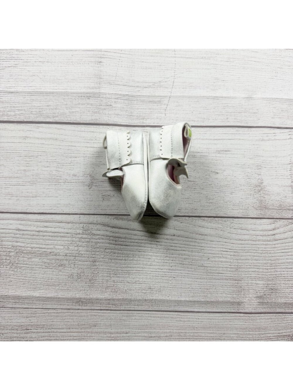 First Steps Baby Mary Jane Scalloped Bow Shoes Baby Girls 3-6 Months 2 - Picture 2 of 5